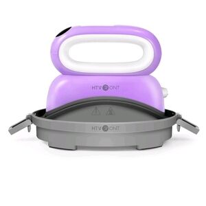 HTVRONT Mini Heat Hat Press in Purple and Gray